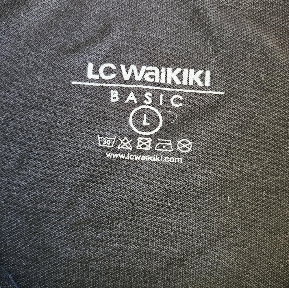 Lc Waikiki Black Men's Button Polo Shirt - Picture 3 of 4